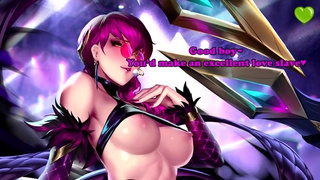 K/DA Contest Winner [League of Legends JOI](Ahri, Evelynn, Akali, Kai'sa)(Vanilla, Femdom,Breathplay