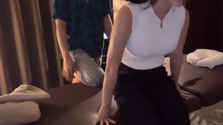 Horny Japanese Teen had Hot Real Oil Massage With Sex Surprise