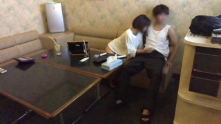 An amateur couple had kinky sex after a passionate performance.