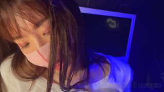 『限定公開♡フルバージョン』色白美少女が可愛いパイパンまんこを痙攣させて大量潮吹き！素人カップル/イラマチオ/女子大生/ハメ撮り/お漏らし/Squirting/English subtitles