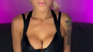 Hot Blonde Big Tits Teacher Makes Student Cum On Her Face - JOI