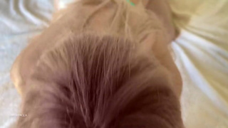 Bitch in fishnet pantyhose rides cock! Her ass is heavily oiled! POV! MartinPaola! MILF!Full version