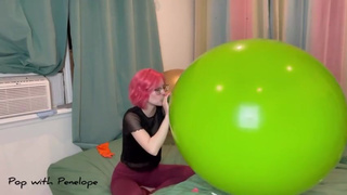 Nail and Air Pump Popping BIG Balloons