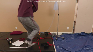 Self bondage enema balloon nozzle retention for Mind