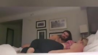 Stepdaughter seduces Dad and cums hard in hotel- Real Taboo