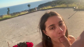 Public Face Fucking Busty Indian In Malibu And Swallows Cum
