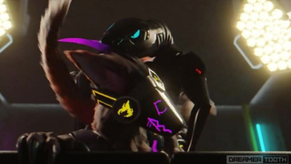 SYNTH RAVEGAES TINY PROTOGEN GIRL'S PUSSY TWICE [FURRY] [MESSY] [ROUGH]