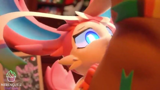 Cute SYLVEON DEEPTHROAT special service!!! (Pokemon) | Merengue Z