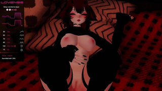 vtuber pet gets stuffed with three toys and played with