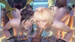 Wattson ( Apex Legends ) - 3D/SFM/HENTAI compilation