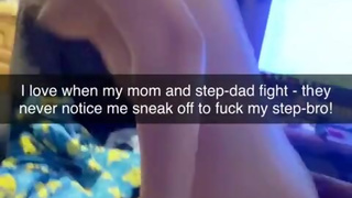 Step-Siblings Sneak Away to Fuck and Cum