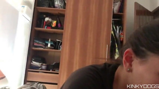 I slap my slutty stepsister's with my cock (loop)