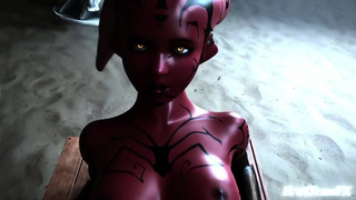 Starwars Darth Talon gets fucked by the Mandalorian