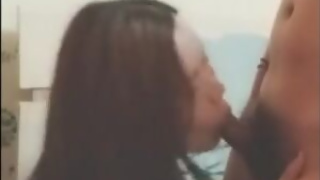 super cute and young ladyboy is a cocksucker pleasing her client and dude suck the cock