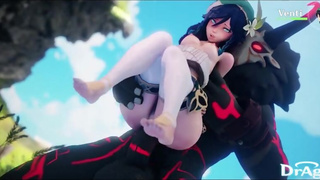 Female Venti Gets Fucked by a Mitachurl Genshin Impact Sex Porn Hentai Hilichurl