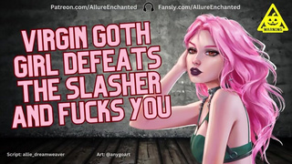 VIRGIN GOTH Defeats The Slasher & Fucks You - ASMR Roleplay - Halloween