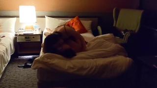 【Amateur couple's rich sex ~part2~】 The cock from the soggy blowjob is rubbed on the face and insert