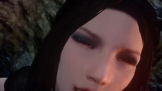 Serana Skyrim cowgirl (noname55)