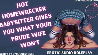 Secret Slut College Girl Babysitter Sucks Your Cock When Your Wife Isn't Home | ASMR Audio Roleplay