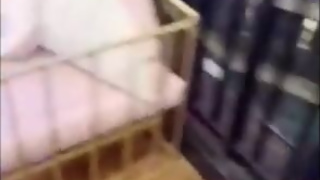 Asian schoolgirl sweet teenager Ladyboy upskirt and cum on her pantyhose on public toilet