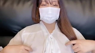 [Amateur] A girl with sensitive nipples! Amateur girls serious bicubic nipple masturbation! Slut