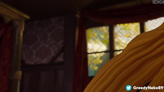 Rapunzel Cowgirl & Footjob (Redmoa)