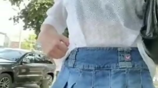 A skirt so short my penis is peeking out