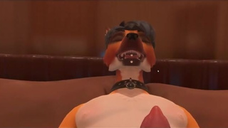 POV Licking and Sucking Off Virtual Furry Femboy