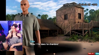 (Part 82) he spies Janet his best friend's mother masturbating in the shower ( porn game lets play F