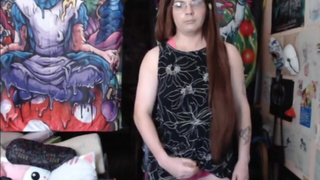 Glasses-Fetish Sissy Masturbation while watching Hentai #First Time Porn