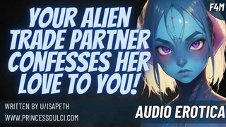 Your alien trade partner confesses her love to you! [sci fi] [40k inspired] [blowjob] [erotica]
