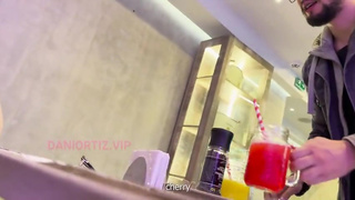 Public Masturbation, I go with my friend to a bar to get my tight pussy vibrated,WATCH THE END.