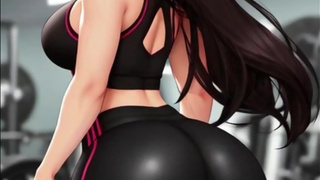 THE BIG ASS GIRL FROM THE GYM GETS A BIG SURPRISE - asmr roleplay