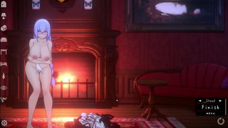 Top hentai NSFW 18+ game Doll room Hot evening with a hot girl