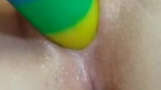 【日本語無修正】本物の女性オーガズム、クリトリスオナニー＆乗馬ディルド