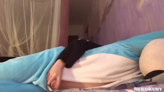 Fucked in the ass sissy femboy in pajamas