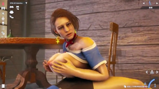 Honey Select 2:Passionate sex with Jill Vanlentin in a bar