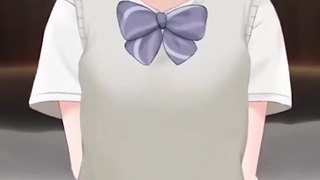 Hentai uncensored student experience, first sex for a nerd girl