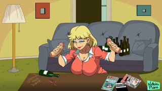 The Loud House Parody: Mother masturbates 2 university students