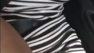 Driving the car and the stick is missing, stick is the dick, many girls same car