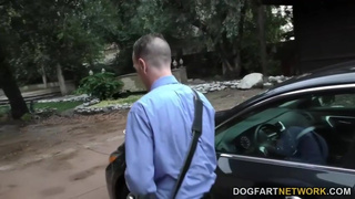 Cuckold Watches Anal Slut Britney Amber Gets DP'd