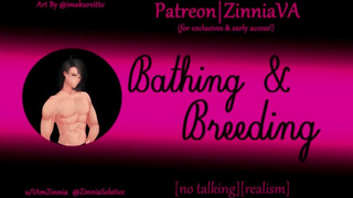 [M4F] Bathing & Breeding [Kissing/Makeout In The Bathtub][Lovemaking][Missionary][Doggystyle]