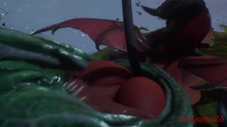 Succubus girl gets fucked by monster cock | Fucked by the monster