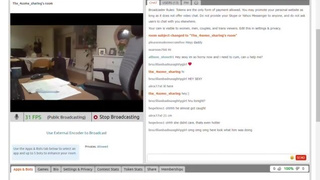 Wife asked me to fuck her, streamed the whole thing on chaturbate secretly