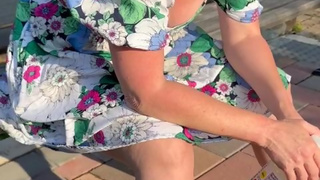 Dribbling Though the Park Benches