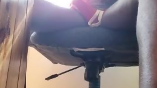 under-desk stroke trans transgender