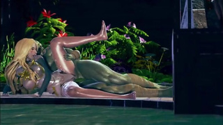 Female knight lose to monster ork - episode.43