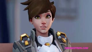 Tracer Giving a Quick Footjob ⁕ OVERWATCH ⁕ 3D HENTAI