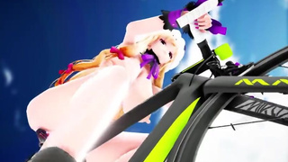 hentai mmd - bike 八雲紫 朝の特別鍛練