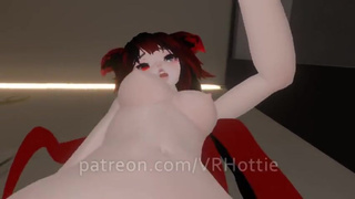 Red Head Bath Time Takes Off Top Neko Seduce Hentai POV Lap Dance